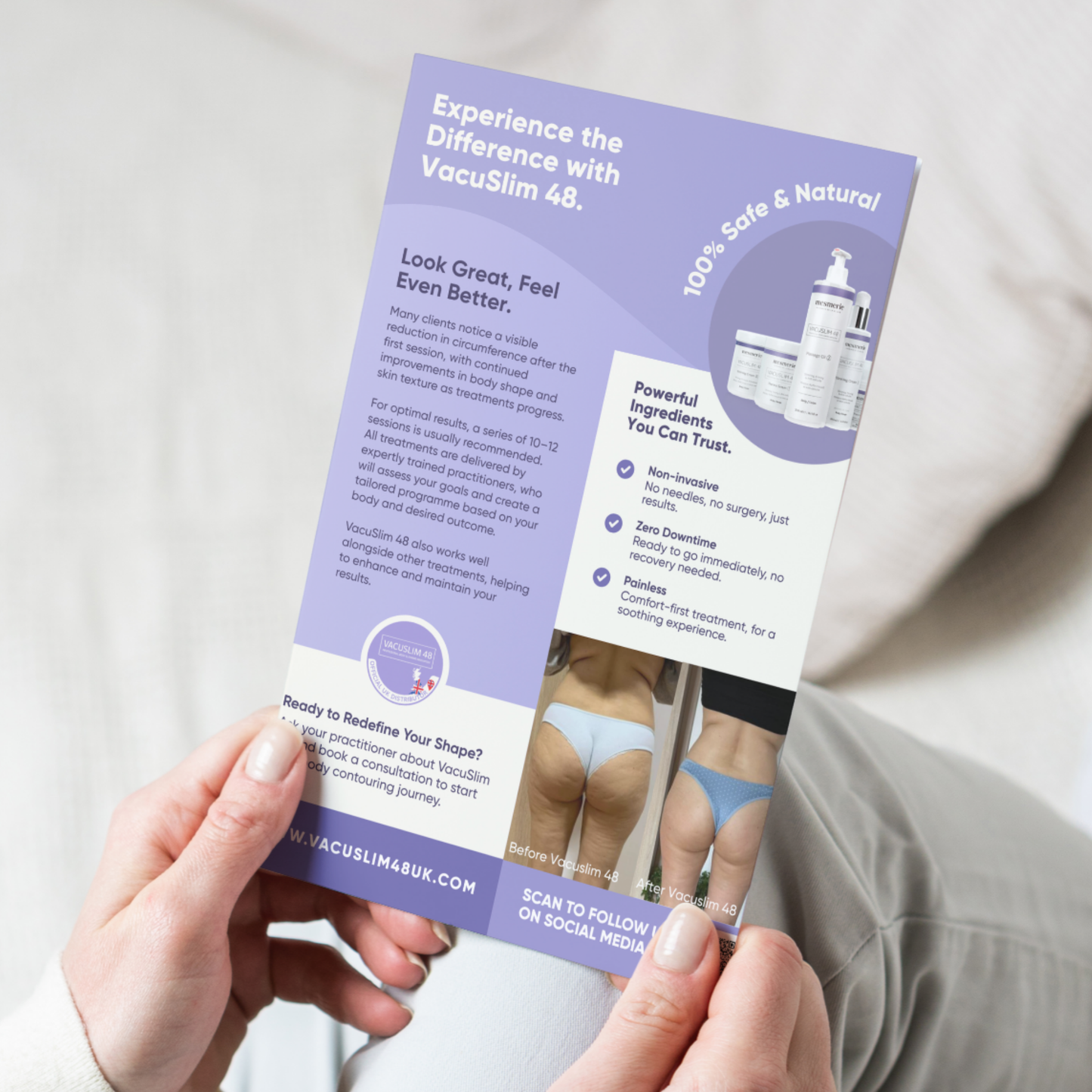 VACUSLIM 48 MARKETING PACK - LEAFLET & BANNER DESIGNS