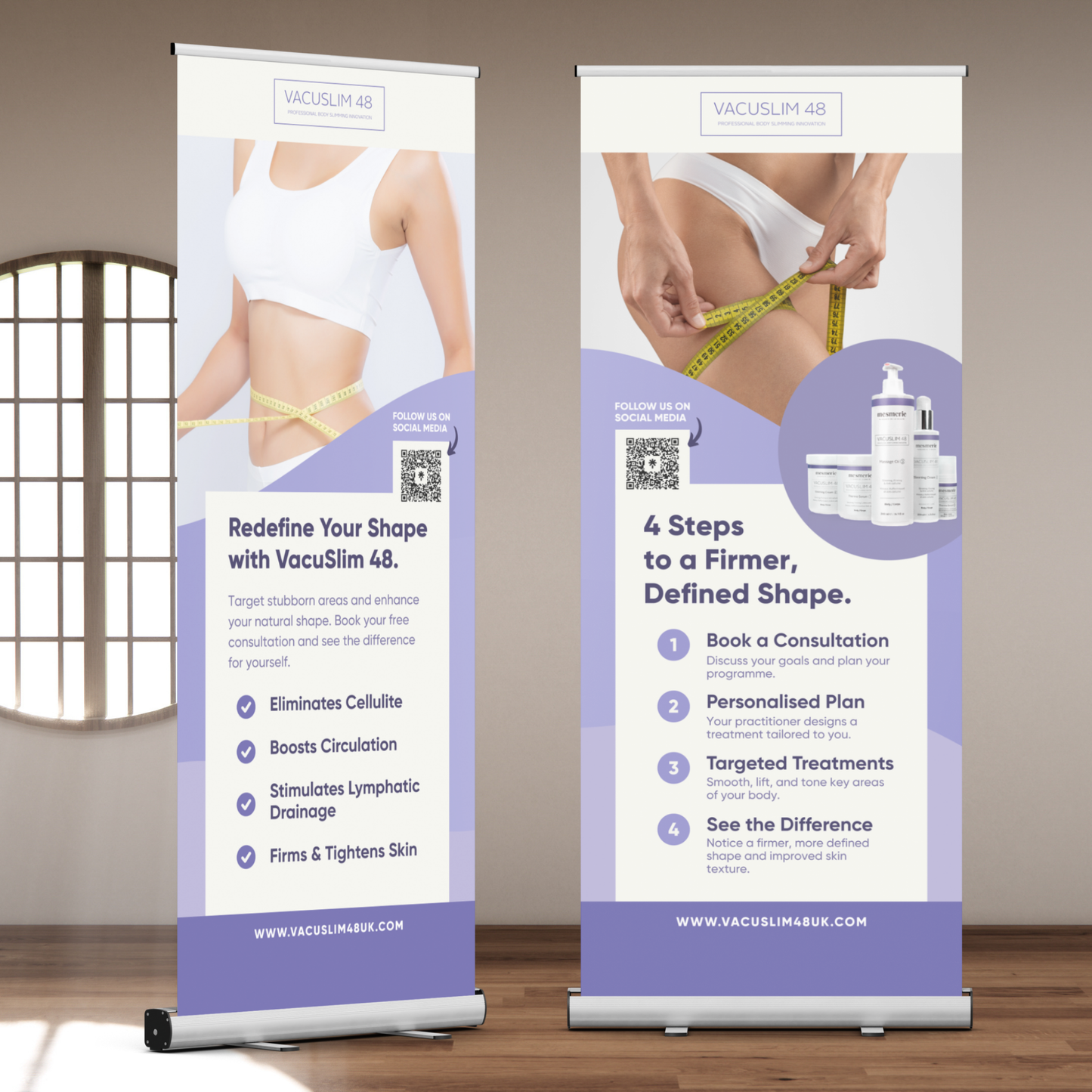 VACUSLIM 48 MARKETING PACK - LEAFLET & BANNER DESIGNS